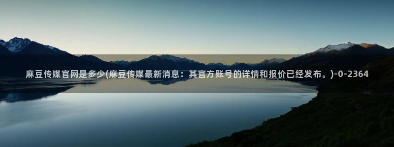 麻豆专题整理
